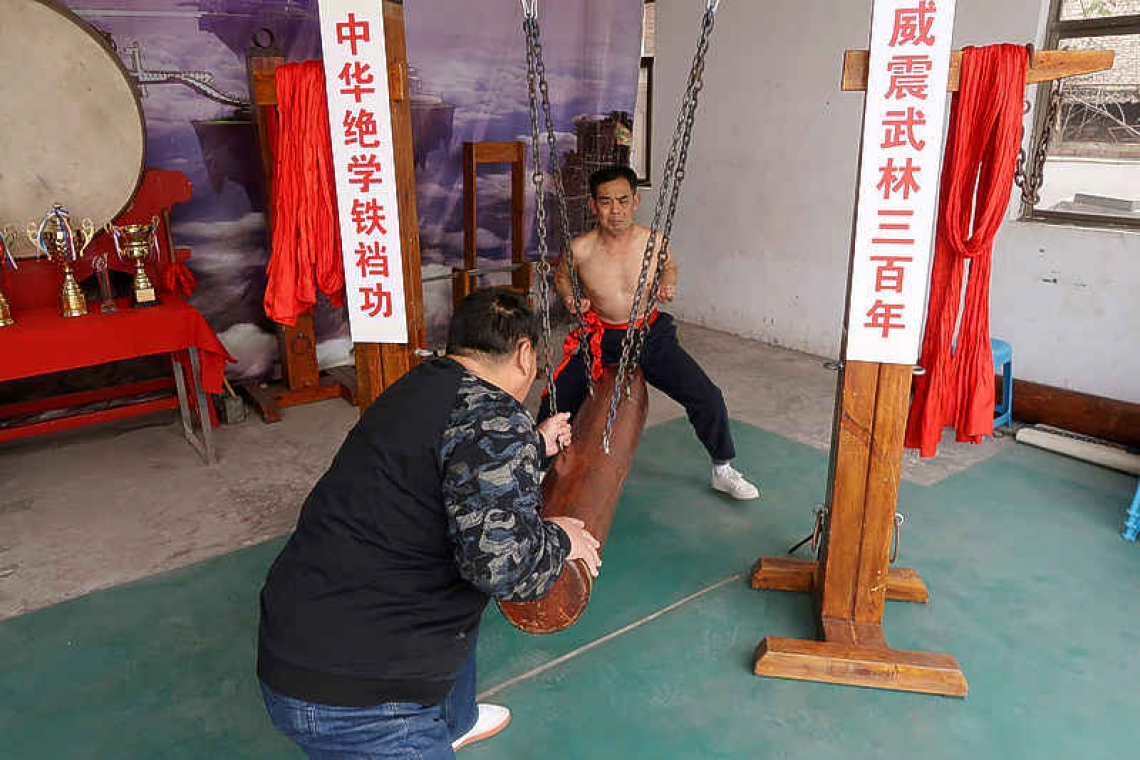 Iron crotch kung fu masters fight to preserve a painful-looking tradition